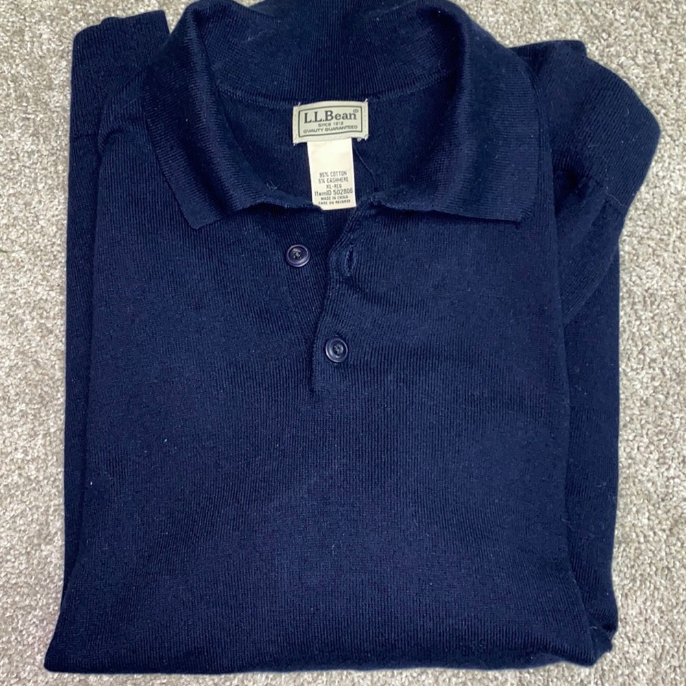 💛LL Bean men’s long sleeved collared shirt